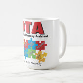 作業療法の助手のマグ コーヒーマグカップ (正面右)