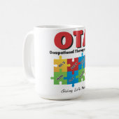 作業療法の助手のマグ コーヒーマグカップ (正面左)