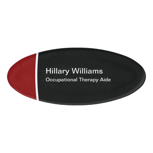 作業療法の補佐官 名札 (正面)