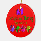 作業療法の補助クリスマスのオーナメント セラミックオーナメント (左)