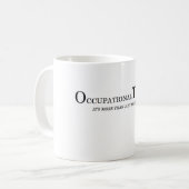 作業療法はちょうど手ではないです コーヒーマグカップ (正面左)