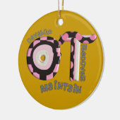 作業療法士のクリスマスのオーナメント セラミックオーナメント (左)