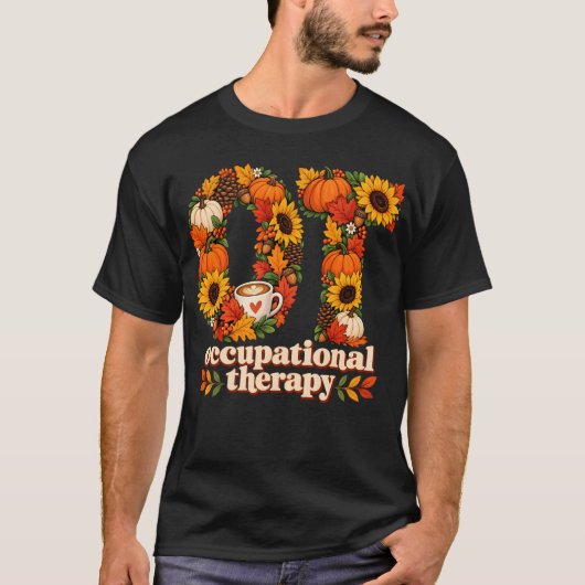 作業療法士の秋 OT サンクスギビング Tシャツ (正面)