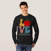 作業療法士のLOVE グルービー バック Tシャツ (正面フル)