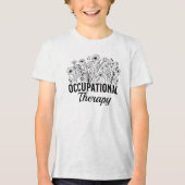 作業療法士 フラワー OT トライブレンドＴシャツ (正面)