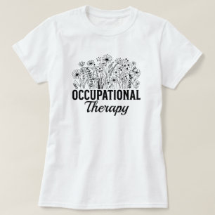 作業療法士 フラワー OT Tシャツ