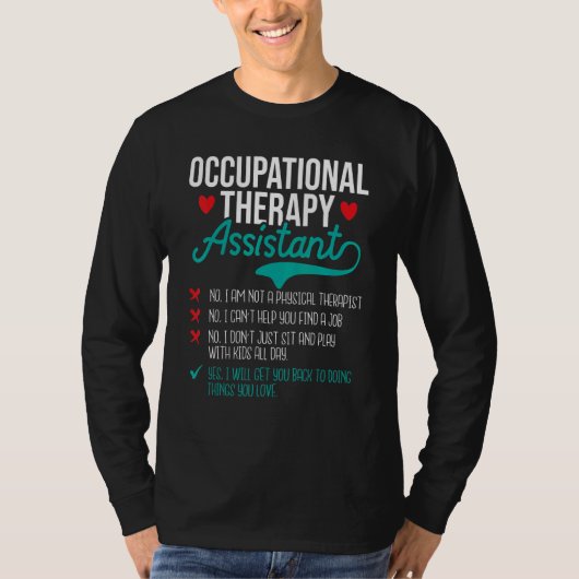 作業療法士 医療 OTA 仕事 Tシャツ (正面)