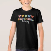作業療法士 OT プロフェッショナル トライブレンドTシャツ (正面)