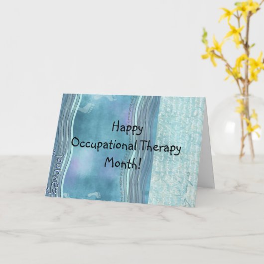 作業療法月の挨拶状 カード (黄色い花)