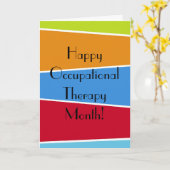 作業療法月のAppreciaton幸せなカード カード (黄色い花)