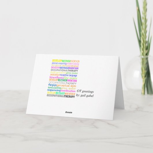 作業療法月 カード (裏面)