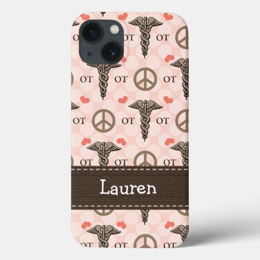 作業療法OTのケリュケイオン Case-Mate iPhoneケース (裏面)