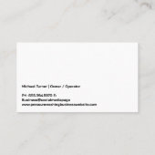 作業者の圧力洗浄パティオれんが 名刺 (裏面)