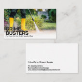 作業者の圧力洗浄パティオれんが 名刺 (正面/裏面)