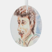 作業者マン ガラスオーナメント (正面右)