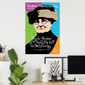 作業者メモリアルデーポスターヴィンテージ ポスター (ホームオフィス)