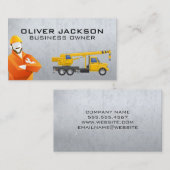 作業者 |建築牽引車の名刺 名刺 (正面/裏面)