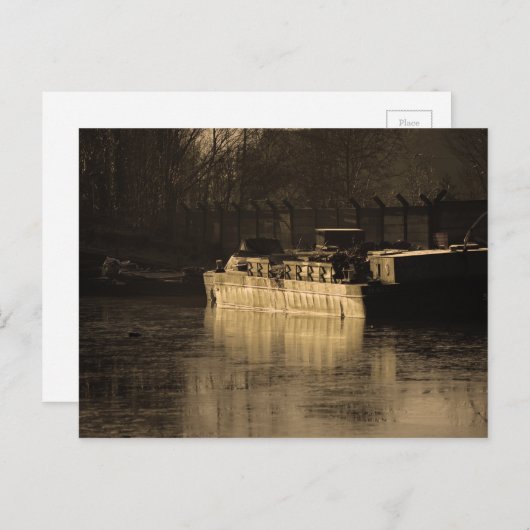 作業船 ポストカード (正面/裏面)