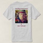 作業通知/退職おもしろい Tシャツ (デザイン裏面)