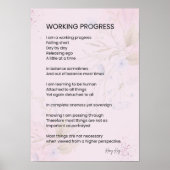 作業進捗勇気付けられるの高揚げ詩 ポスター (正面)