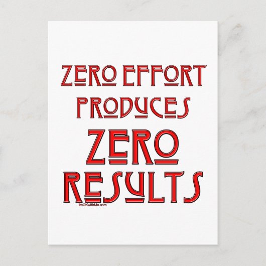 作業量ゼロ… ポストカード (正面)