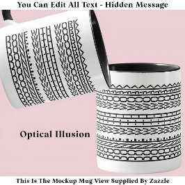 作業非表示メッセージ120Bの退職で完了 マグカップ