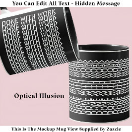 作業非表示メッセージ120WB退職で完了 マグカップ