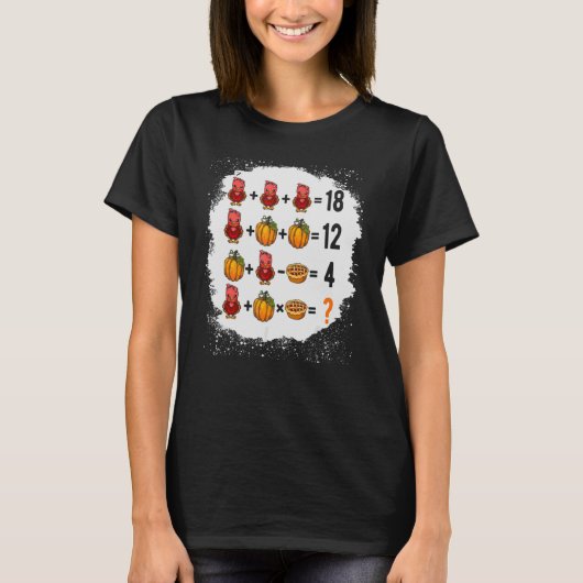 作業順序クイズ算数先生感謝していトルコ Tシャツ (正面)