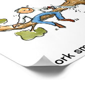 作業頭が切れるではなく懸命 ポスター (角)