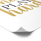 作業頭が切れる遊引用文やる気を起こさせる ポスター (角)