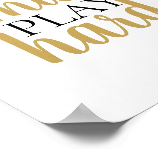 作業頭が切れる遊引用文やる気を起こさせる ポスター (角)