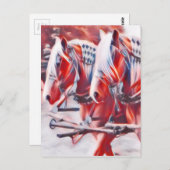 作業馬 ポストカード (正面/裏面)