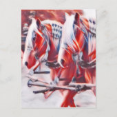 作業馬 ポストカード (正面)