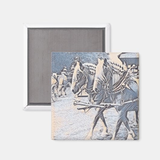 作業馬 マグネット (正面/裏面)