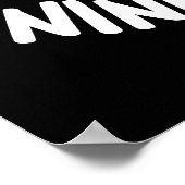 作業9フライドプンおもしろいダークBG ポスター (角)