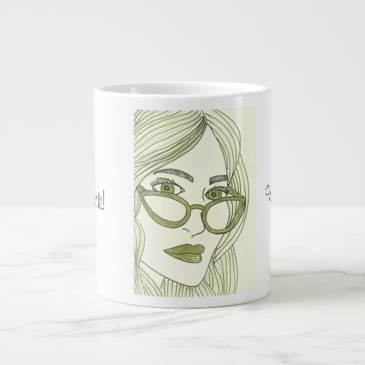 作業 ジャンボコーヒーマグカップ (正面)