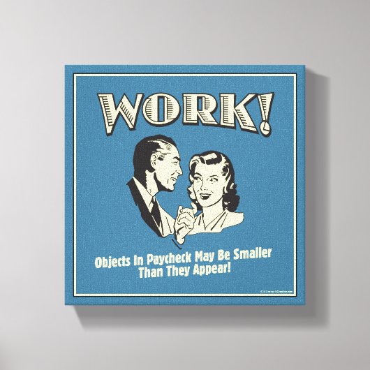 作業:表示されるサイズより小さい キャンバスプリント (正面)