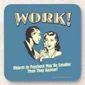 作業:表示されるサイズより小さい コースター (正面)