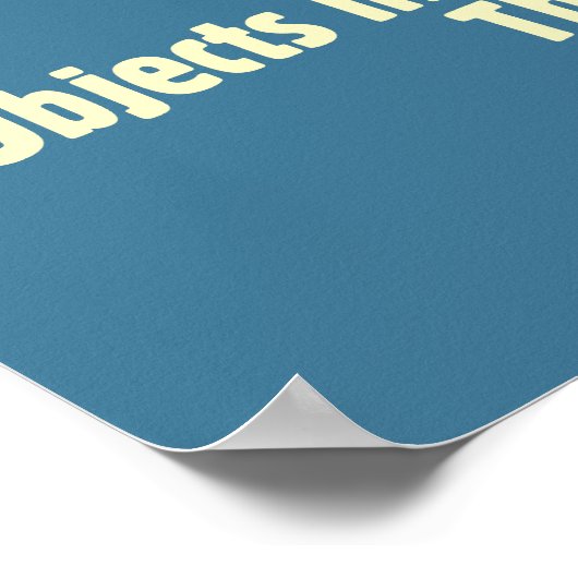 作業:表示されるサイズより小さい ポスター (角)