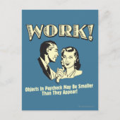 作業：表示されるサイズより小さい ポストカード (正面)