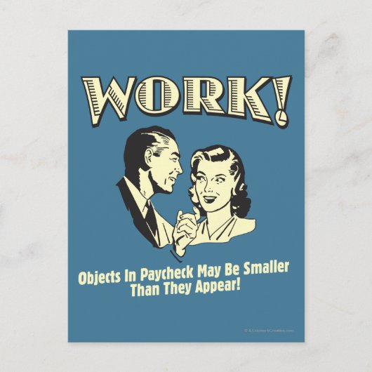 作業:表示されるサイズより小さい ポストカード (正面)