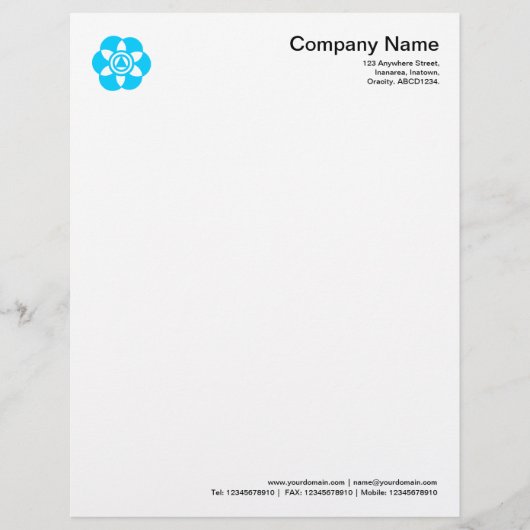 作物サークルシンボル02 - 空の青 レターヘッド (正面)