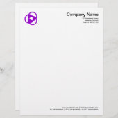 作物サークルシンボル05 - パープル レターヘッド (正面/裏面)