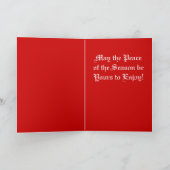 作者の古いクリスマスカードの詩 シーズンカード (内部)