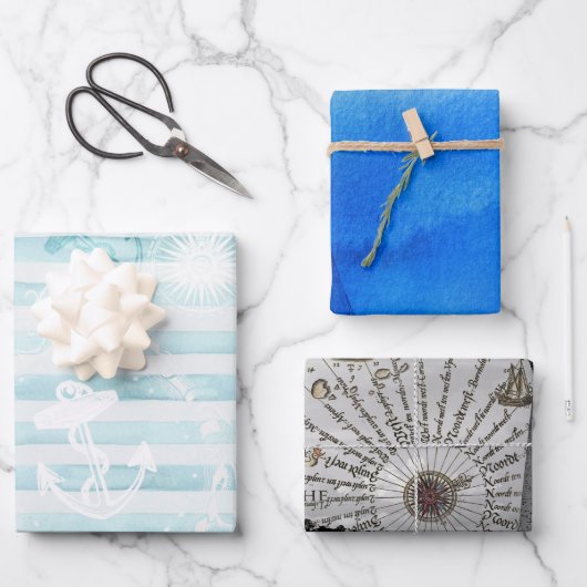 作航海の成紙 ラッピングペーパーシート (正面)