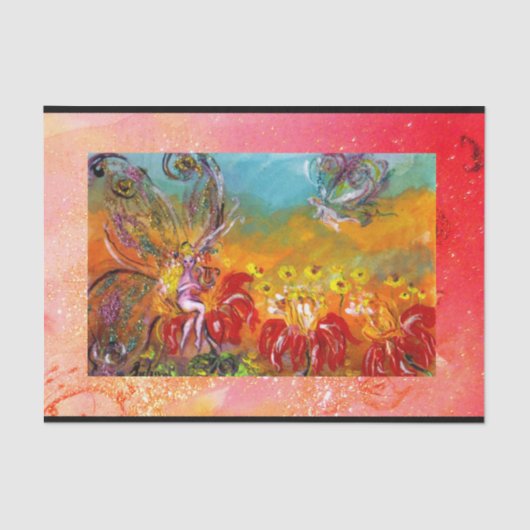 作花妖精フローラピンク 薄葉紙 (正面)