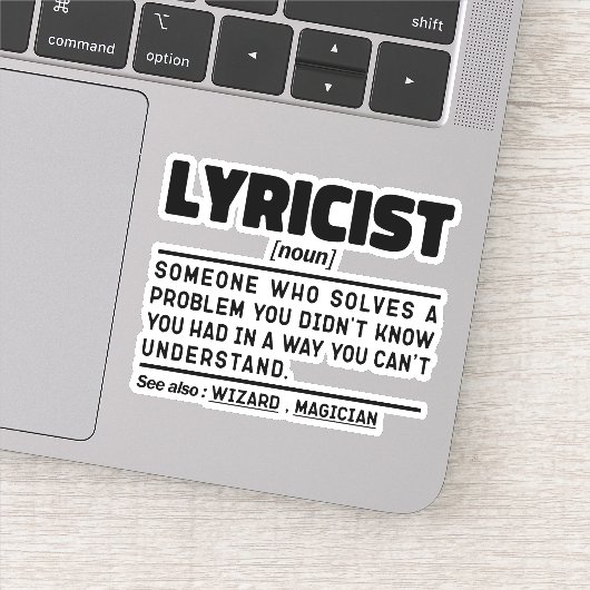 作詞名詞定義ソングライターのユーモアのあるジョーク シール (詳細)