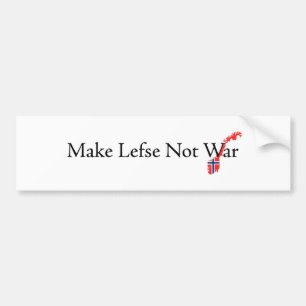 作Lefseない戦争 バンパーステッカー