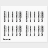 併合はダメだ! 長方形シール (シート)