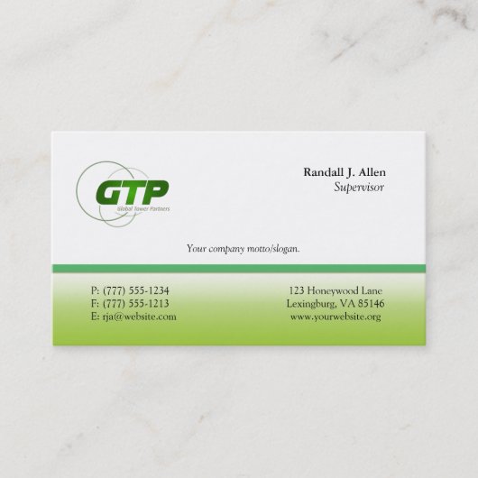 使いやすい名刺のテンプレート! 名刺 (正面)